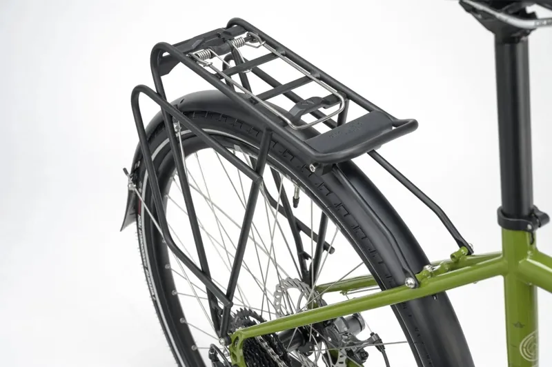 Genesis Tour De Fer 10 Flat Bar Touring Bike in Olive The Vida Loca Green-7