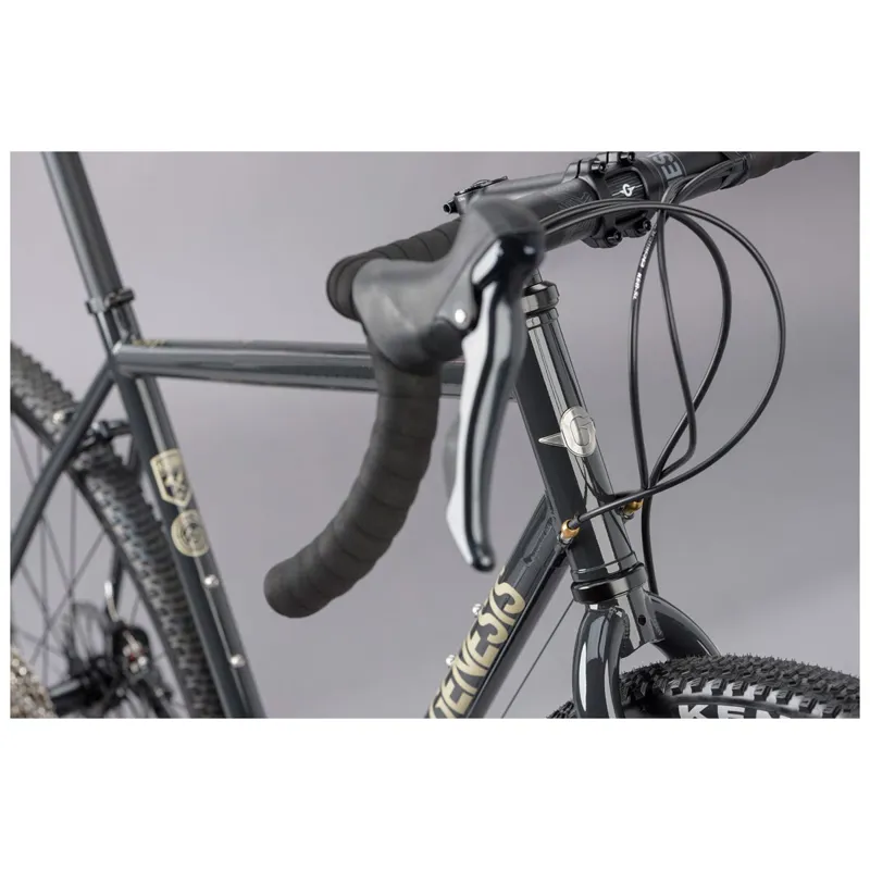 Genesis Croix De Fer 10 Steel Gravel Bike in Black-1