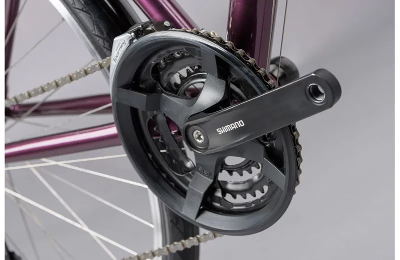 Ridgeback Speed Open Frame Hybrid Bike in Purple-7