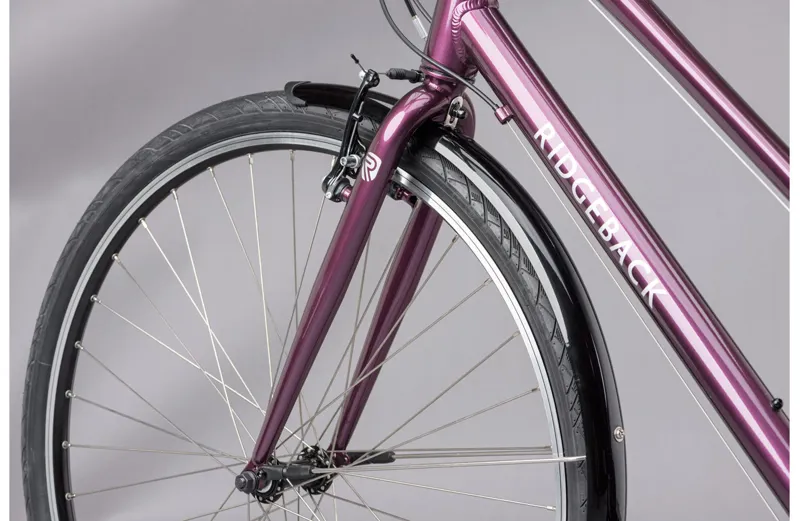 Ridgeback Speed Open Frame Hybrid Bike in Purple-8