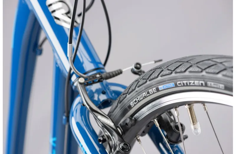 Ridgeback Velocity Open Frame Hybrid Bike in Blue-5