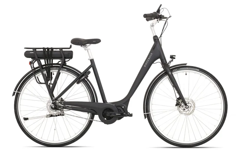 Ridgeback Electron+ Electric Bike in Black