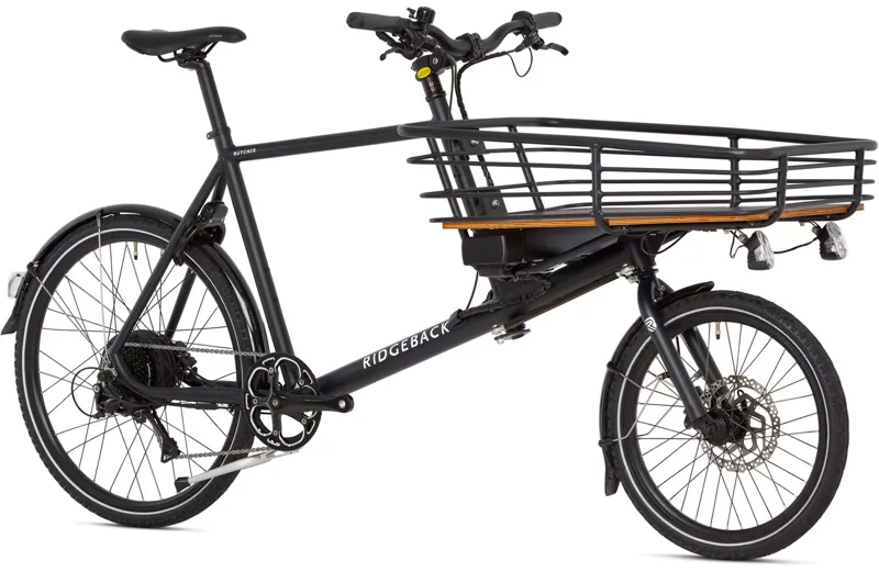 Ridgeback Butcher Electric Cargo Bike in Black -1