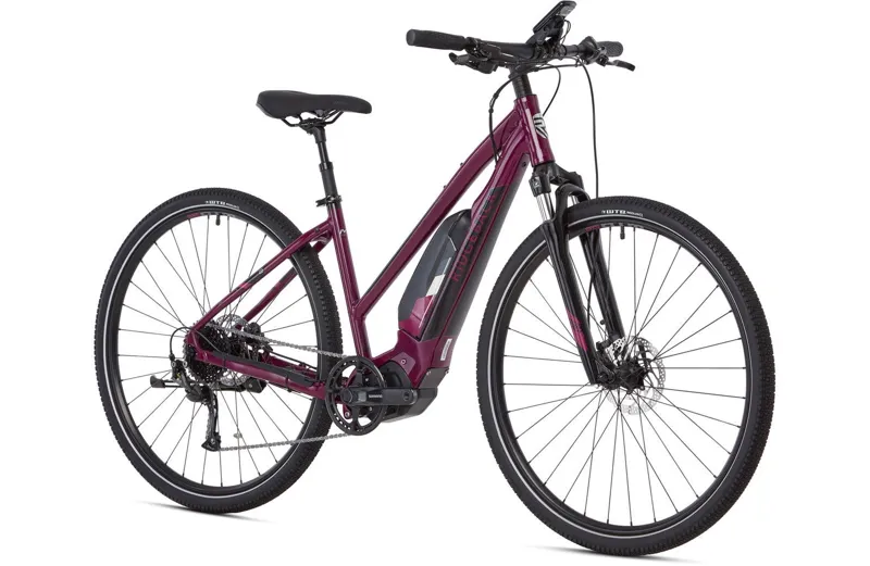Ridgeback X2 Open Frame Electric Hybrid Bike in Plum Purple-1