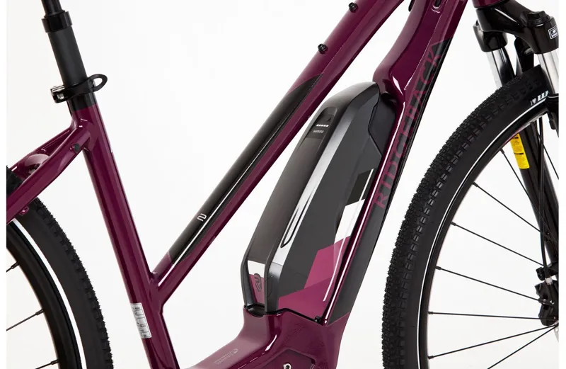 Ridgeback X2 Open Frame Electric Hybrid Bike in Plum Purple-5
