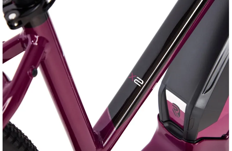 Ridgeback X2 Open Frame Electric Hybrid Bike in Plum Purple-7