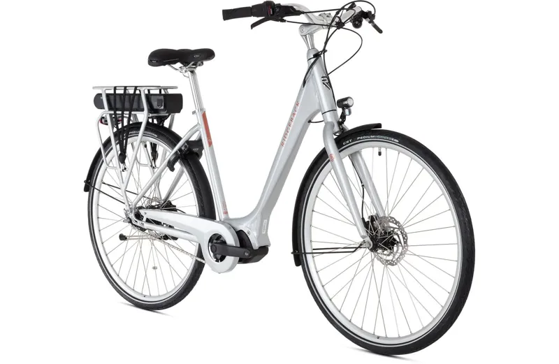 Ridgeback Electron S1 Electric bike in Silver-1