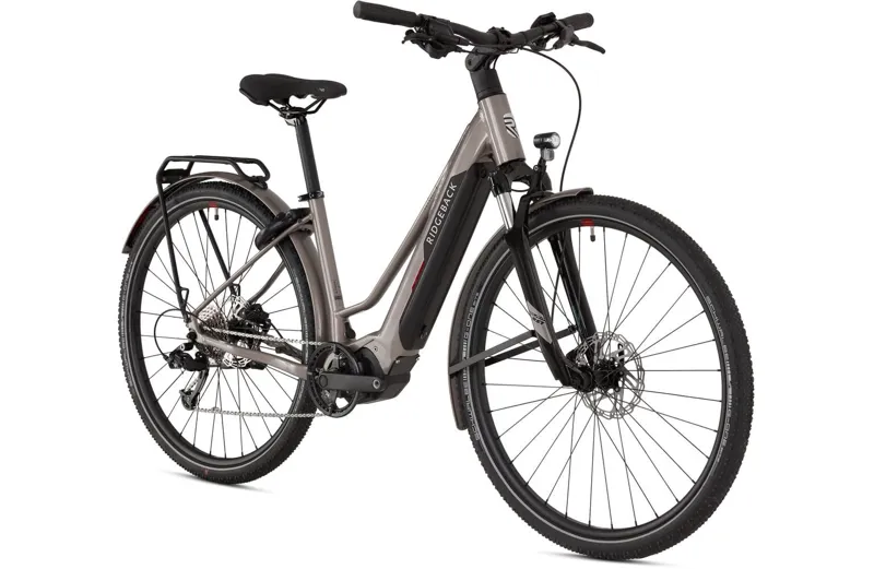 Ridgeback Advance 1w Electric Step Through Frame Hybrid Bike in Light Grey-1