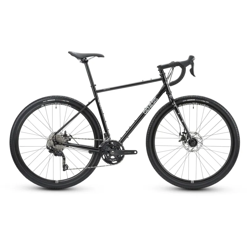 Genesis Croix De Fer 20 Gravel Bike in Burt Bachablack Black