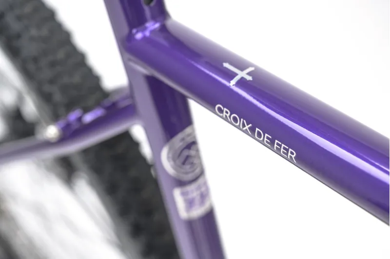 Genesis Croix De Fer 50 Steel Gravel Bike in Stone Temple Violets-10