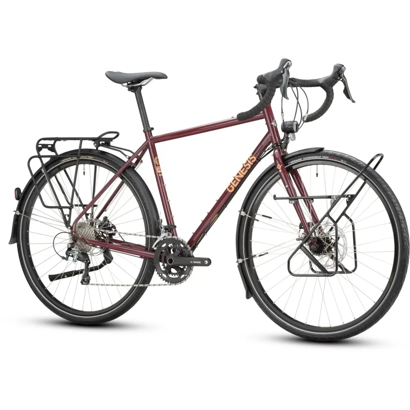 Genesis Tour De Fer 40 Touring Bike in Queen Crimson Red-1