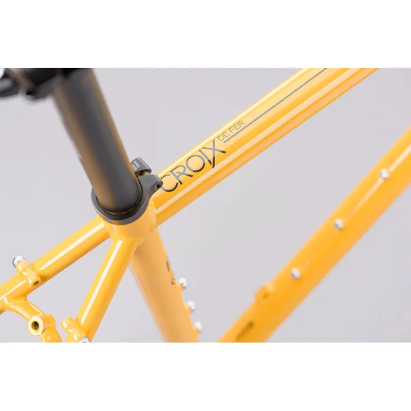 Genesis Croix De Fer 725 Steel Gravel Bike Frameset in Yellow-4