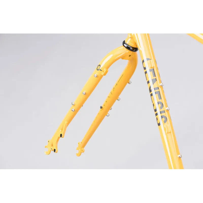 Genesis Croix De Fer 725 Steel Gravel Bike Frameset in Yellow-7