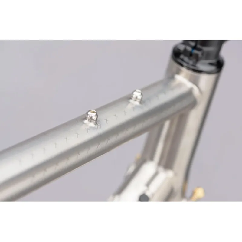 Genesis Croix De Fer Titanium Gravel bike Frame in Raw Titanium-10