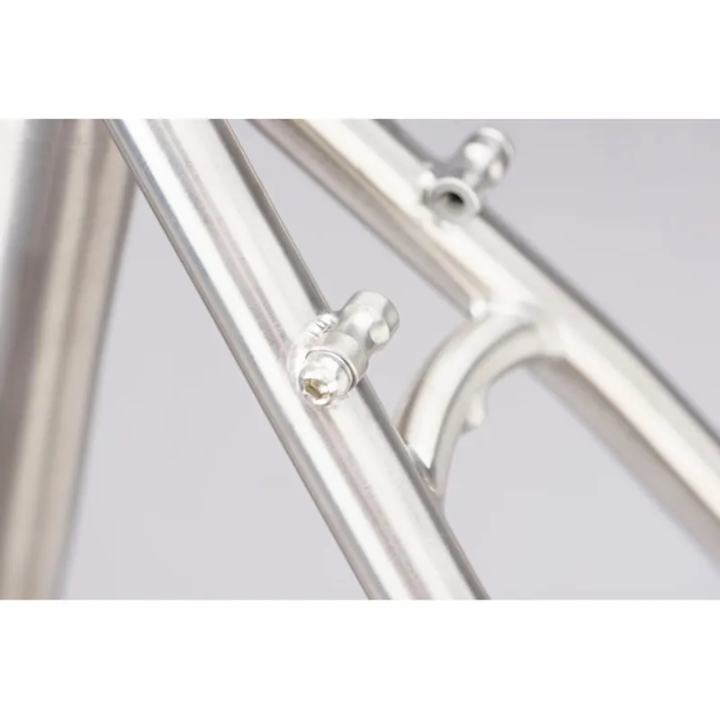 Genesis Croix De Fer Titanium Gravel bike Frame in Raw Titanium-7