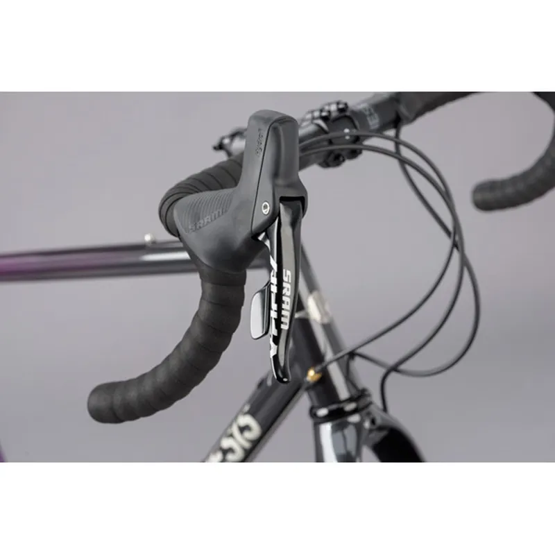 Genesis  Fugio 20 Steel Gravel Bike in Purple and Black-2