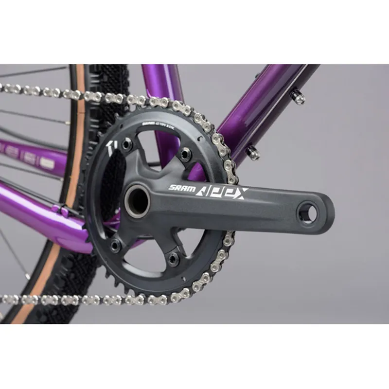 Genesis  Fugio 20 Steel Gravel Bike in Purple and Black-3
