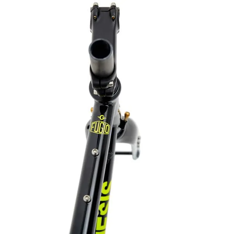 Genesis Fugio 725 Steel Gravel Bike Frameset in Green and black-7