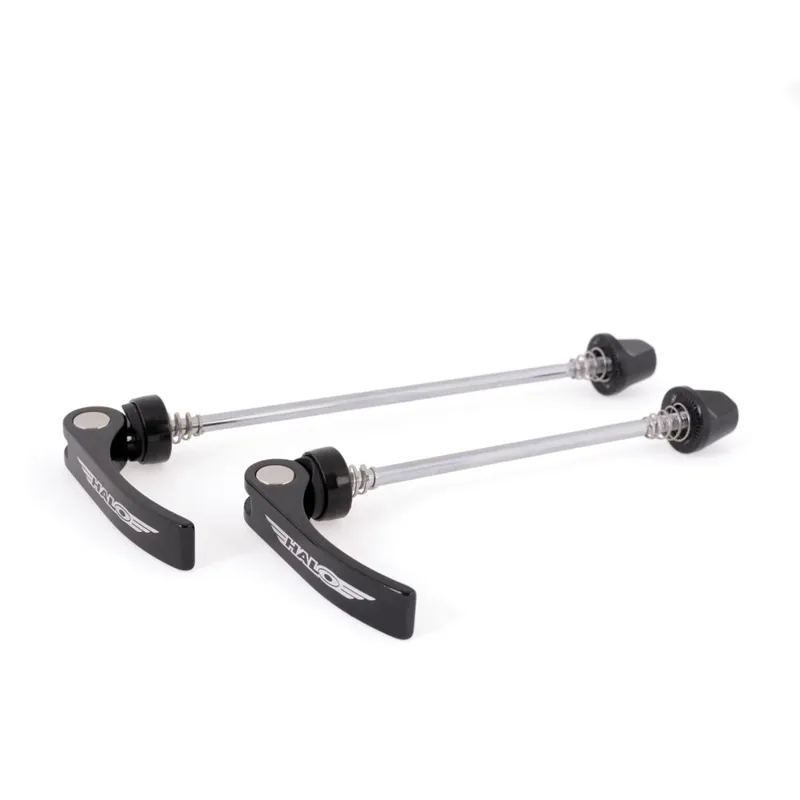 Halo White Line Quick Release Skewers in Black