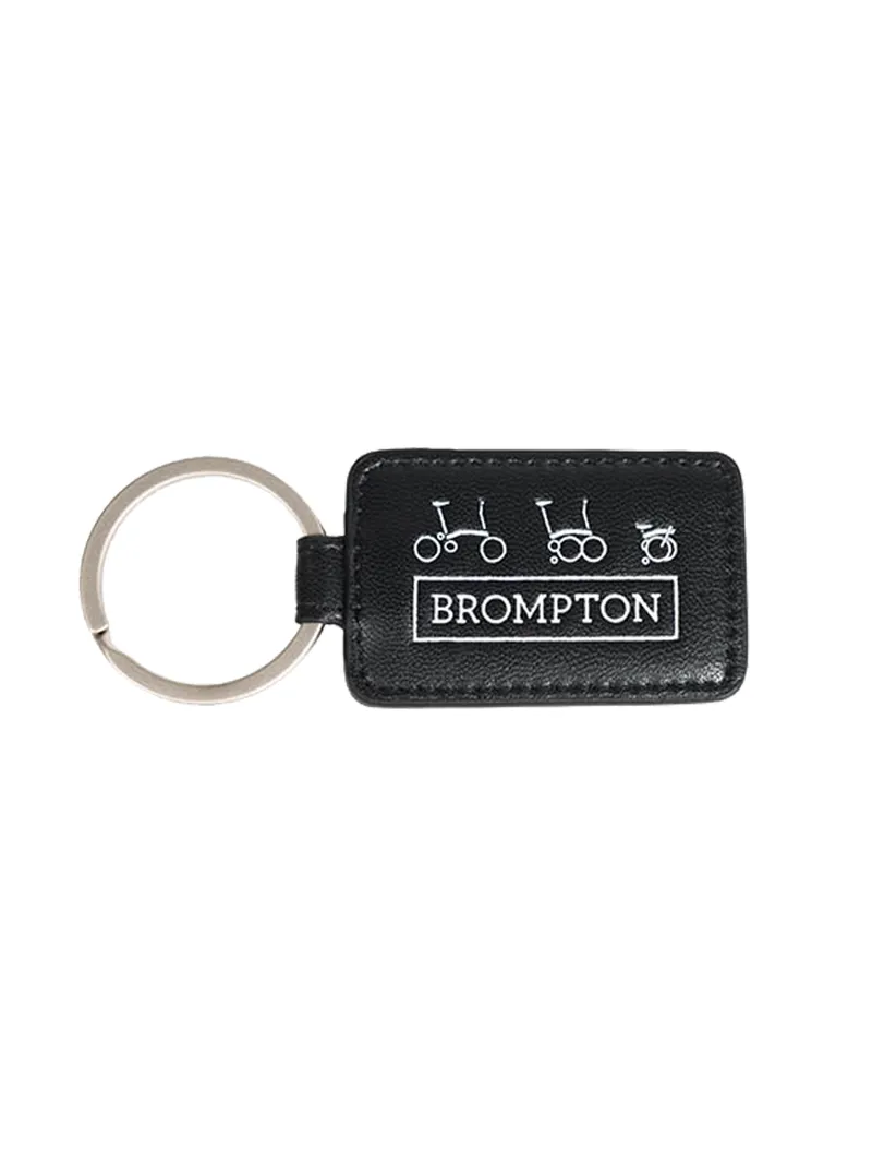 Brompton Logo Collection Keyring in Black