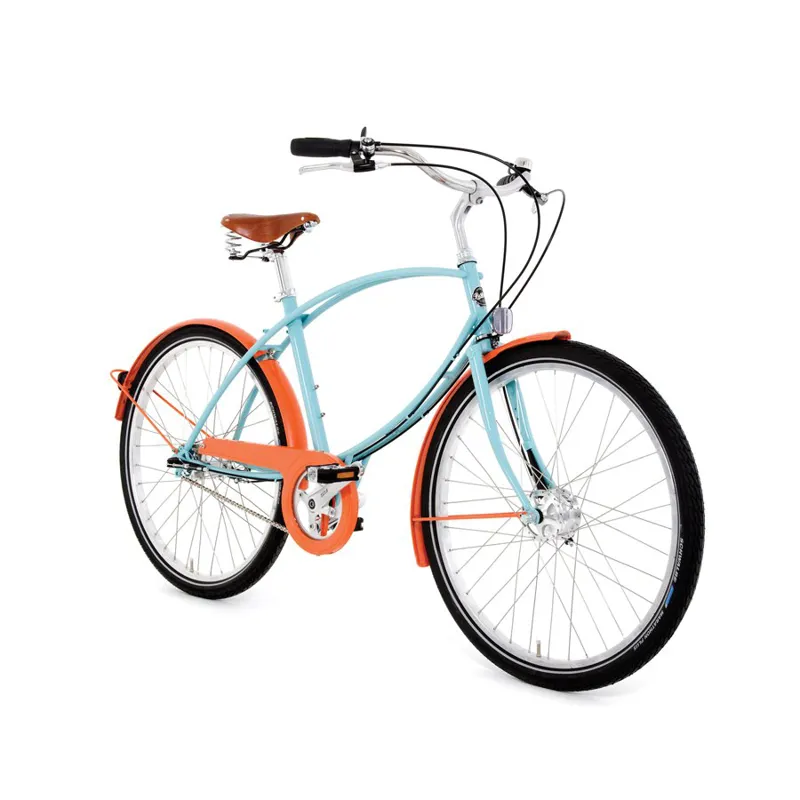 Pashley Tube Rider Classic Steel Bike in Blue and Orange
