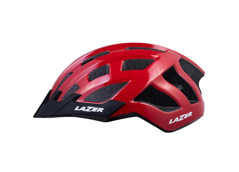 Lazer Compact 54-61cm Uni-Adult Helmet In Red-1