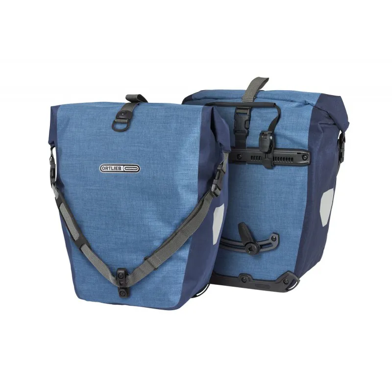 Back Roller Plus Pannier Bags in Denim Blue