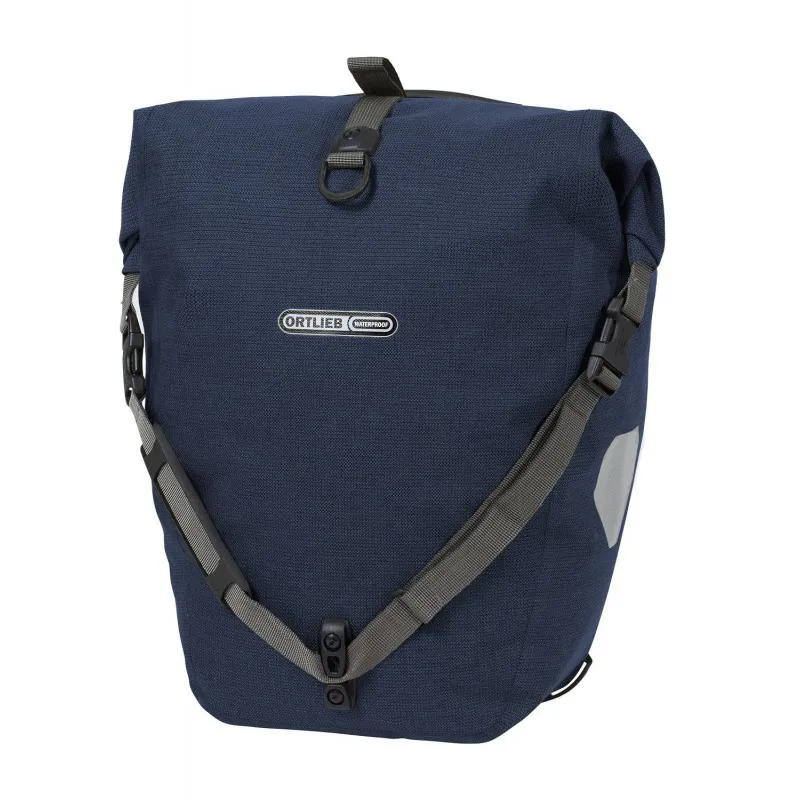 Ortlieb Back Roller Urban 20L Single Rear Pannier Bag in Ink Blue