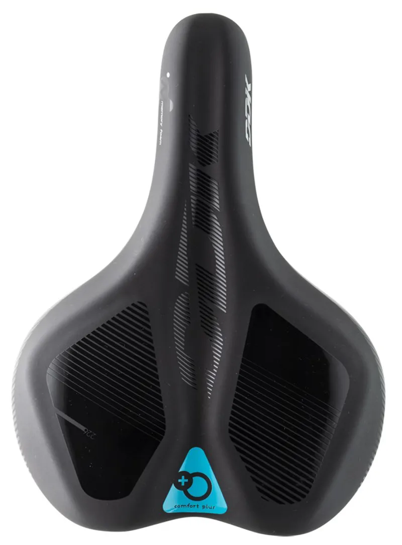 DDK D-123MF Comfort Plus Unisex City/Trekking Saddle In Black