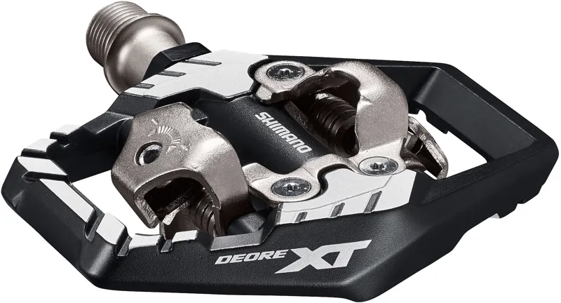 Shimano XT M8120 Trail Wide SPD Pedals in Black