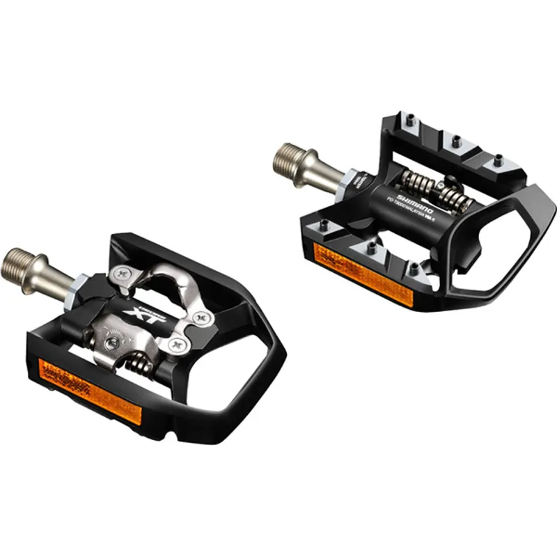 Shimano XT T8000 Trekking Single Sided SPD Pedals in Black 9/16 inches