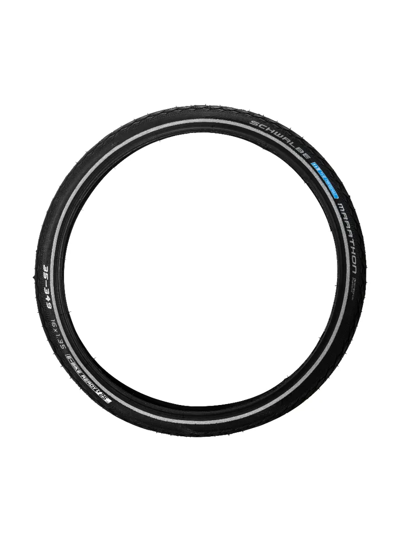 Schwalbe Marathon Tyre - reflective strip Black-1