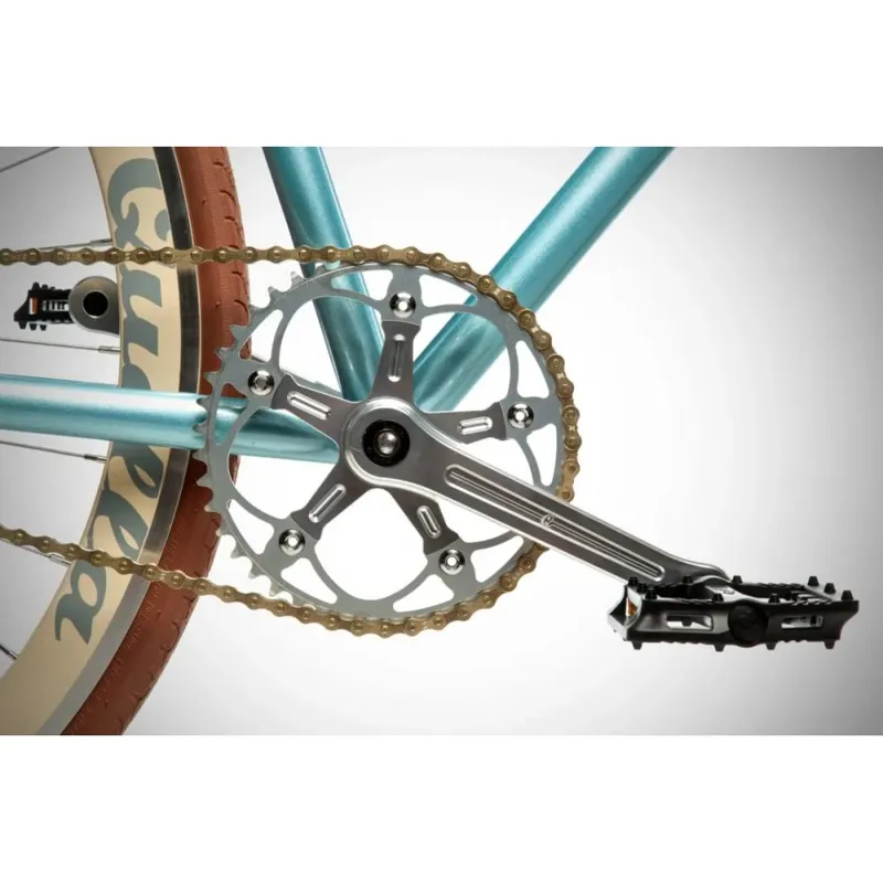 Quella Cambridge Electric Single Speed Bike in Light Blue-3