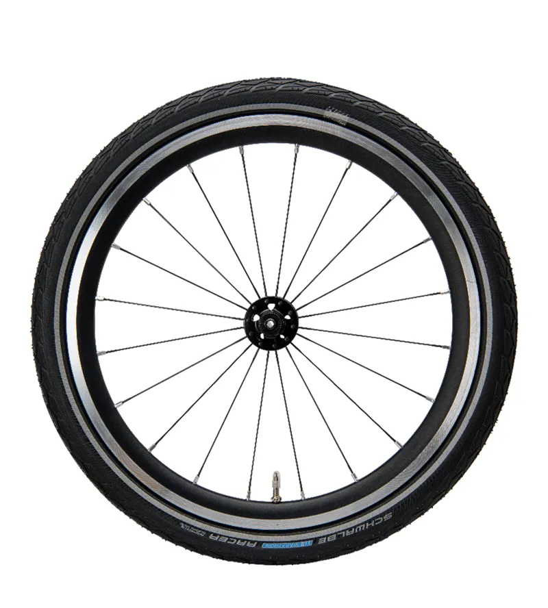 Brompton Tyre Schwalbe Marathon Racer - reflective strip Black-2