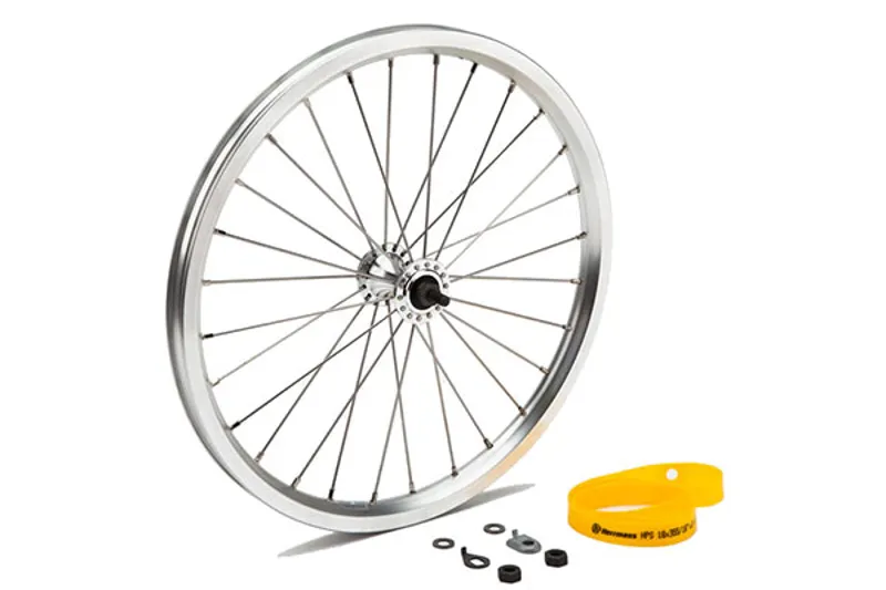 Brompton Standard Front Wheel Radial in Silver