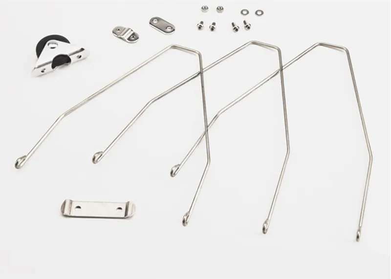 Brompton Rear Mudguard stay set incl roller + fittings L version 