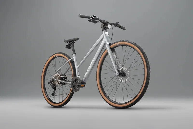 Whyte Rheo 2 Step Through Electric Hybrid Bike in Gloss Silver-1