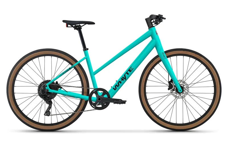 Whyte Rheo 2 Step Through Electric Hybrid Bike in Gloss Turquoise