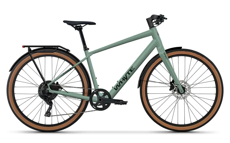 Whyte Rheo 3 Electric Hybrid Bike in Gloss Sage Green