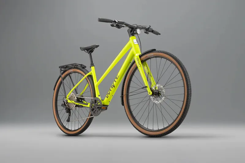 Whyte Rheo 3 Step Through Electric Hybrid Bike in Gloss Lime-1