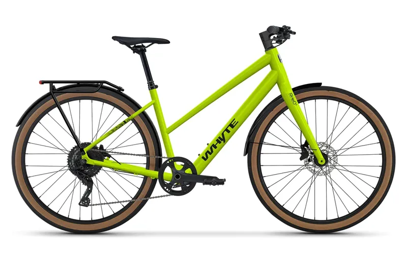 Whyte Rheo 3 Step Through Electric Hybrid Bike in Gloss Lime
