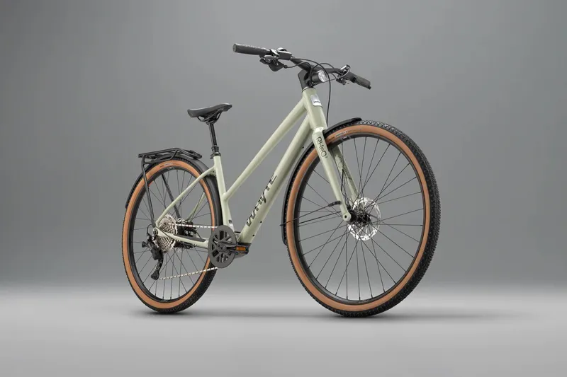 Whyte Rheo 3 Step Through Electric Hybrid Bike in Gloss Sage Green-1