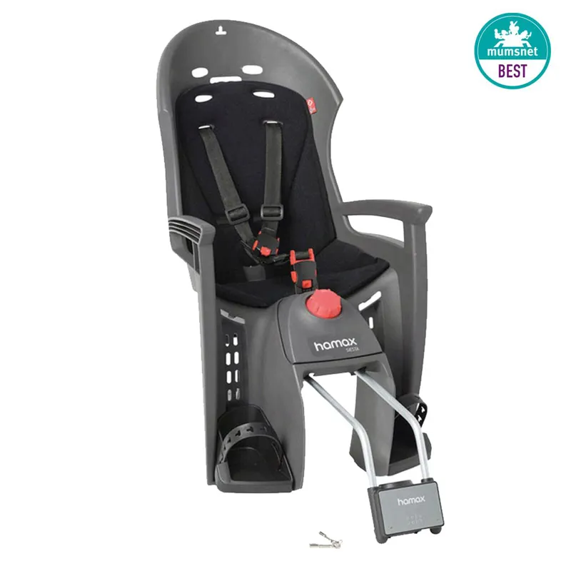 Hamax Siesta Rear Frame Mount Childseat in Grey and Black